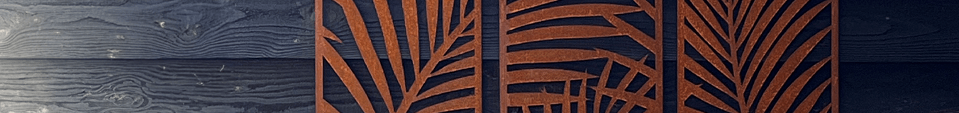 Decorazione murale in acciaio corten Decorazione murale in acciaio corten