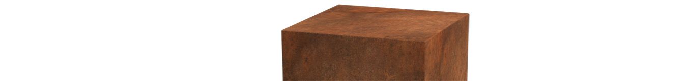 Zoccolo in acciaio corten Zoccolo in acciaio corten