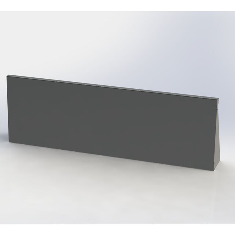 Muro di sostegno diritto in acciaio verniciato a polvere 150 cm (altezza 50 cm)