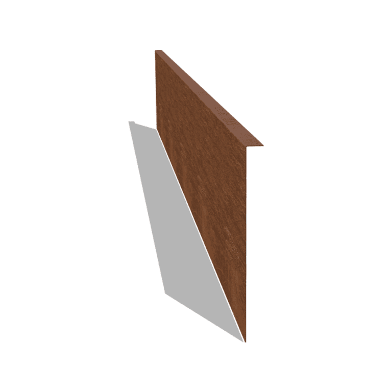 Bordura con bordi ripiegati in acciaio Corten 34 cm (lunghezza 240 cm)
