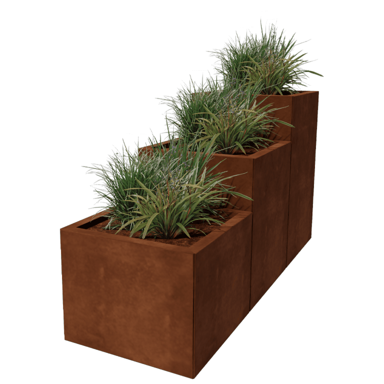 Fioriera in acciaio Corten Miami special III 50
