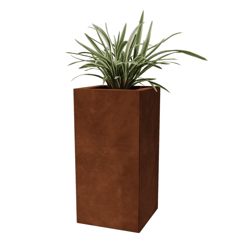 Fioriera in acciaio Corten Miami 30 x 30 cm