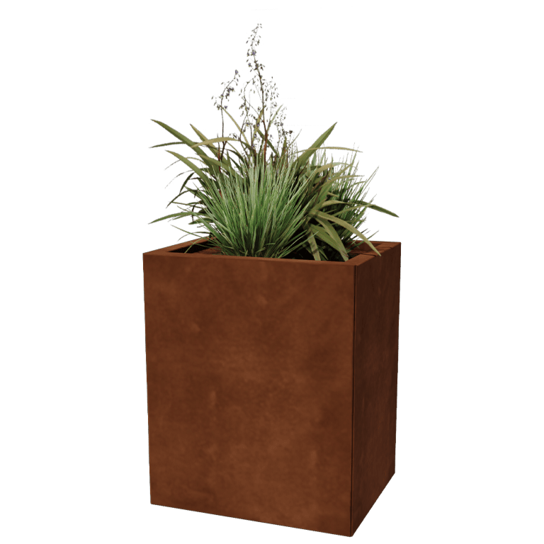 Fioriera in acciaio Corten Texas 40 x 50 cm