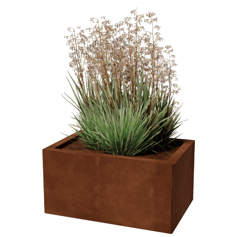 Fioriera in acciaio Corten Texas 40 x 60 cm