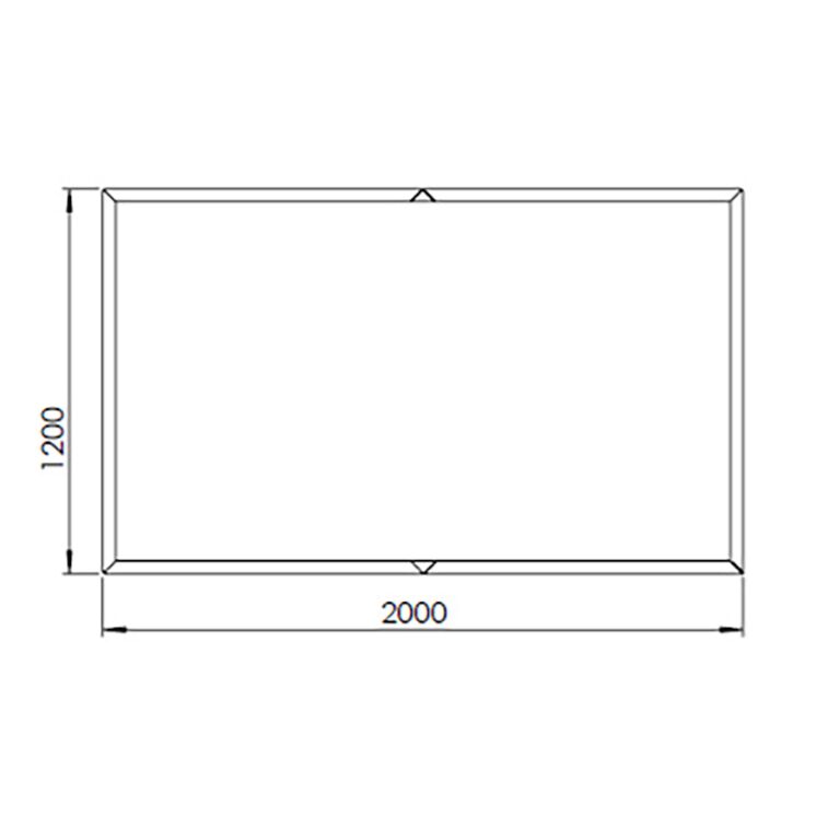 Fioriera in acciaio verniciato a polvere Texas xxl 200 x 120 cm