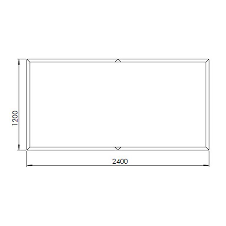 Fioriera in acciaio verniciato a polvere Texas xxl 240 x 120 cm