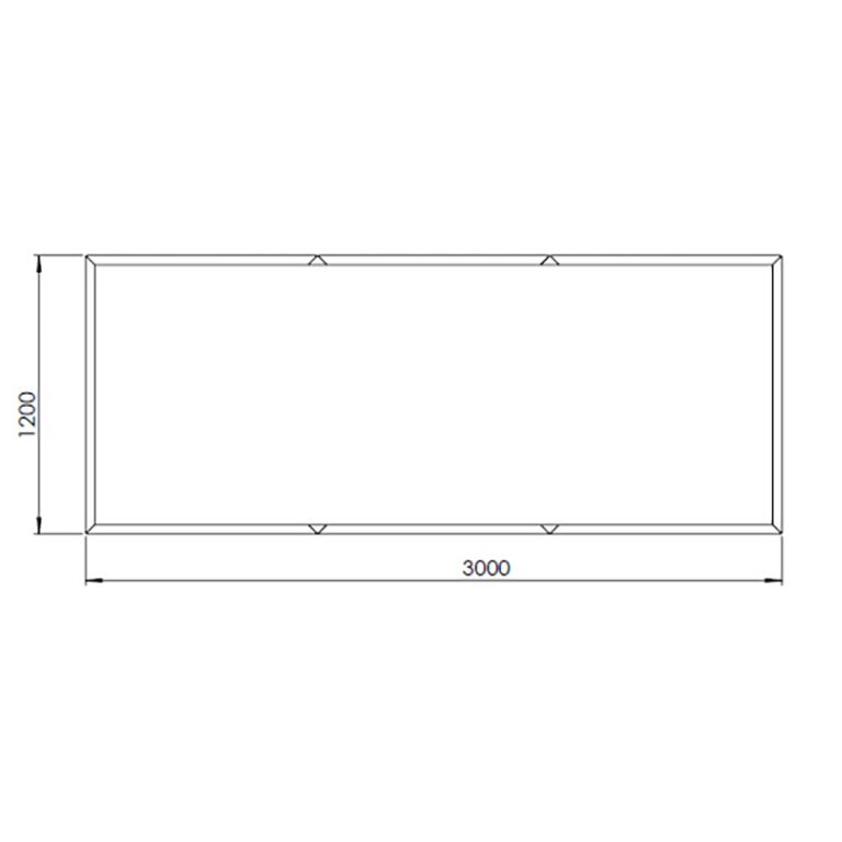 Fioriera in acciaio verniciato a polvere Texas xxl 300 x 120 cm