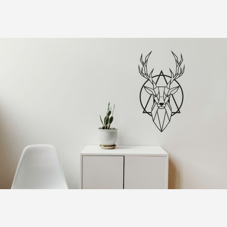 Decorazione da parete in metallo Deer 2.0