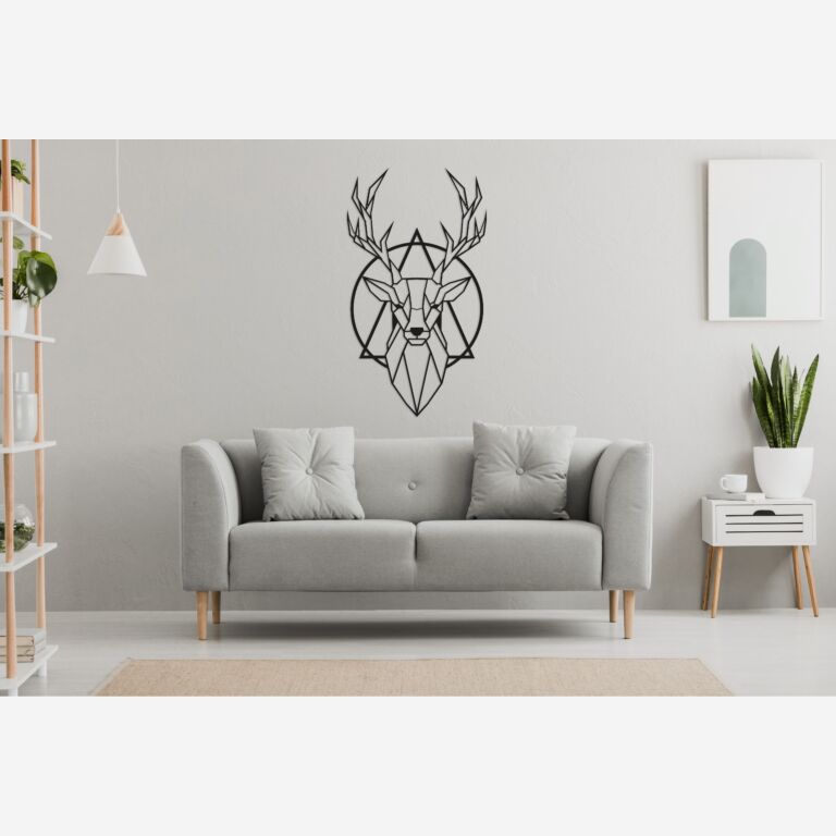 Decorazione da parete in metallo Deer 2.0