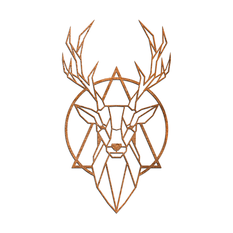 3D Appeso A Parete Testa Di Cervo Scultura Decorazione Da Parete - Foto 6