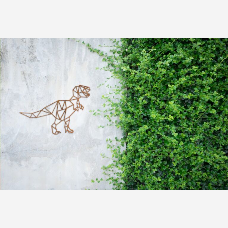 Decorazione da parete in acciaio Corten Dinosauro *FINO AD ESAURIMENTO SCORTE
