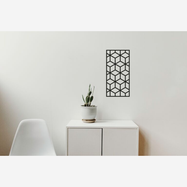 Decorazione da parete in metallo Motivo Geometrico 2.0