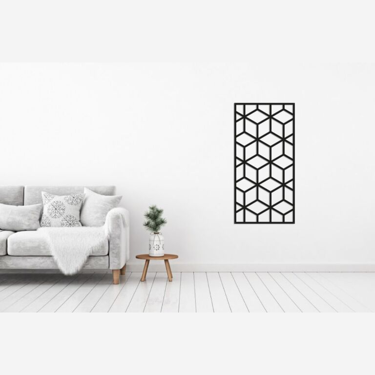 Decorazione da parete in metallo Motivo Geometrico 2.0
