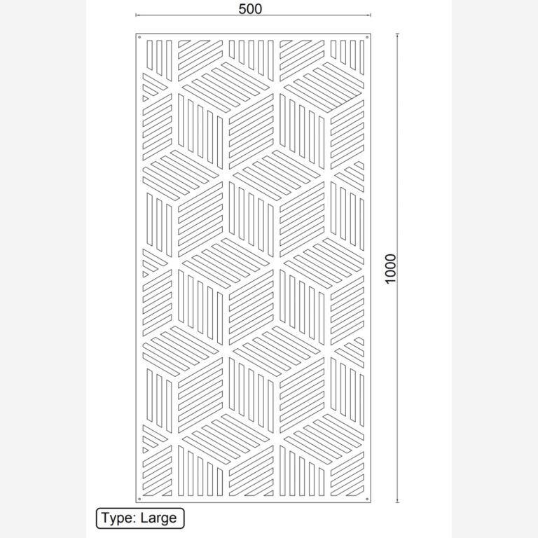 Decorazione da parete in metallo Motivo Geometrico 1.0 *FINO AD ESAURIMENTO SCORTE