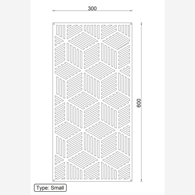 Decorazione da parete in metallo Geometric Pattern 1.0 *FINO AD ESAURIMENTO SCORTE