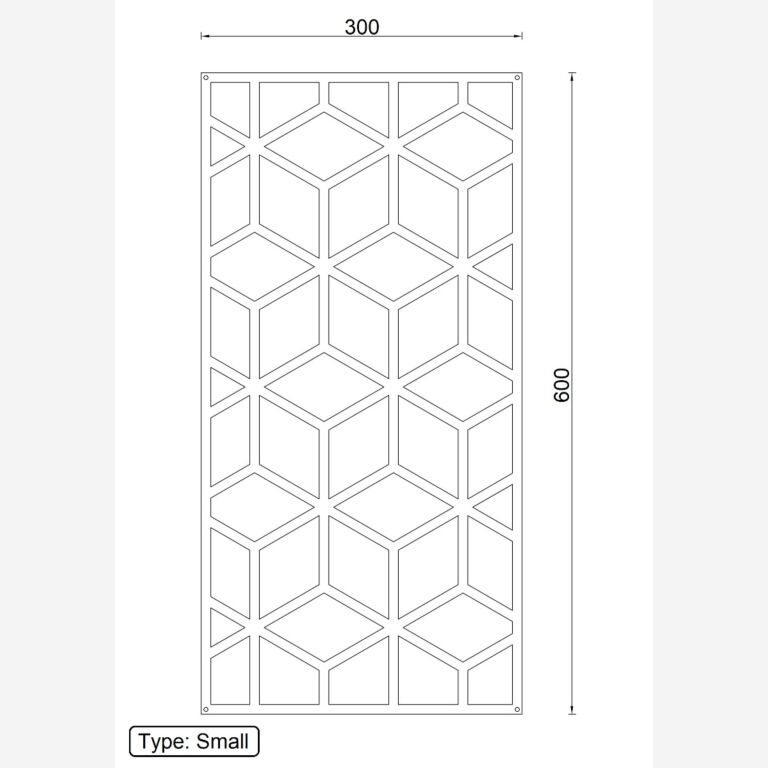 Decorazione da parete in metallo Motivo Geometrico 2.0
