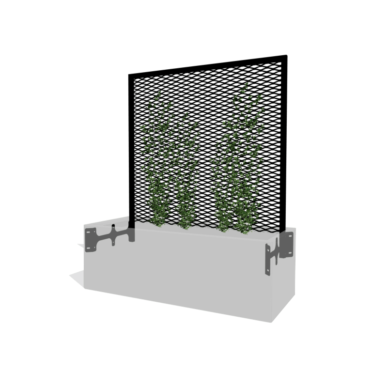 Griglia per rampicanti nero 120 x 40 cm