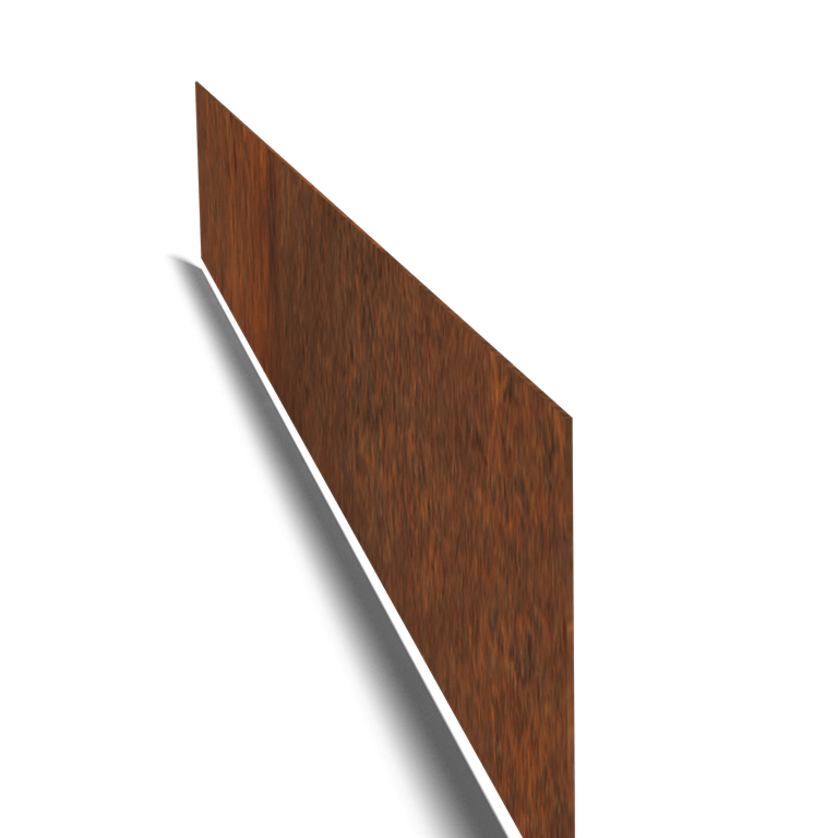 Bordura diritta in acciaio Corten 15 cm (lunghezza 150 cm)