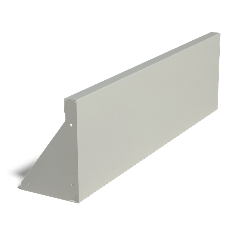 Muro di sostegno diritto in acciaio verniciato a polvere 100 cm (altezza 30 cm)