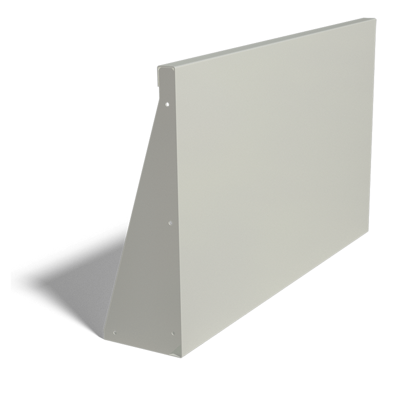 Muro di sostegno diritto in acciaio verniciato a polvere 100 cm (altezza 60 cm)