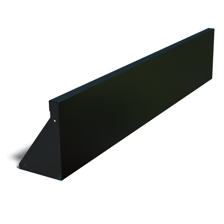 Muro di sostegno diritto in acciaio verniciato a polvere 150 cm (altezza 30 cm)