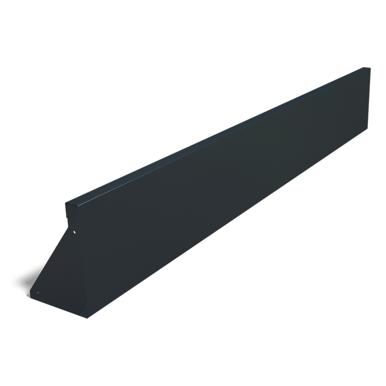 Muro di sostegno diritto in acciaio verniciato a polvere 200 cm (altezza 30 cm)