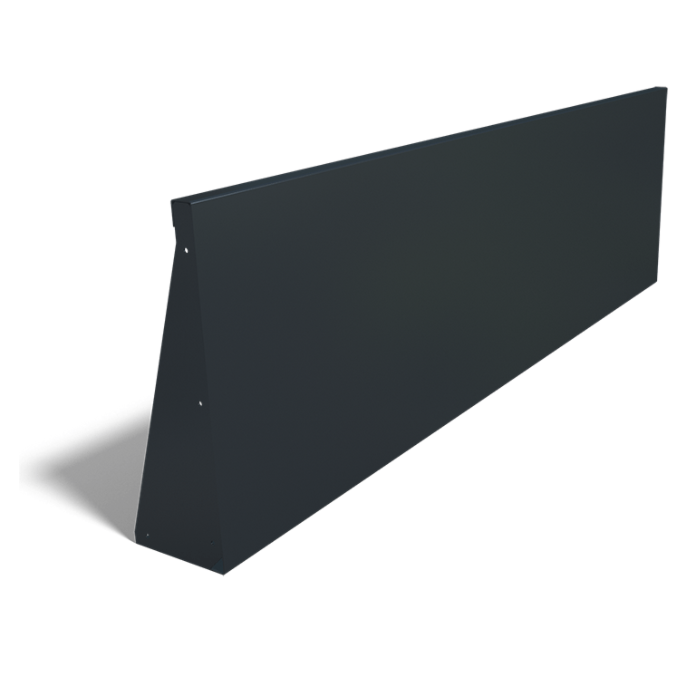 Muro di sostegno diritto in acciaio verniciato a polvere 200 cm (altezza 60 cm)