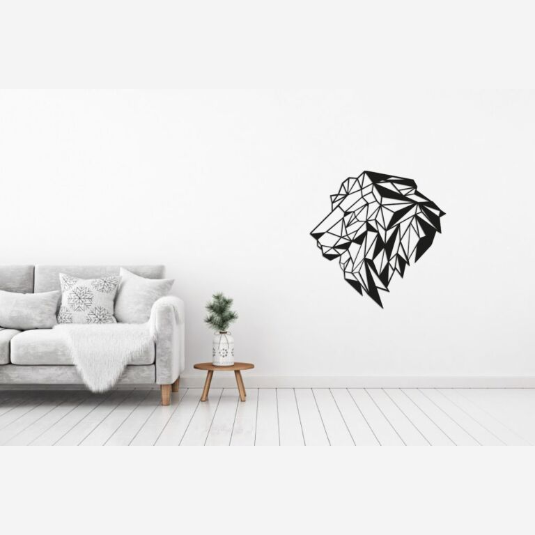 Decorazione da parete in metallo Leone 2.0