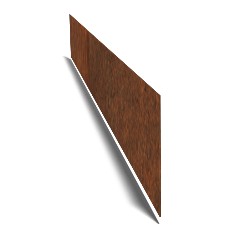 Bordura diritta in acciaio Corten 15 cm (lunghezza 240 cm)