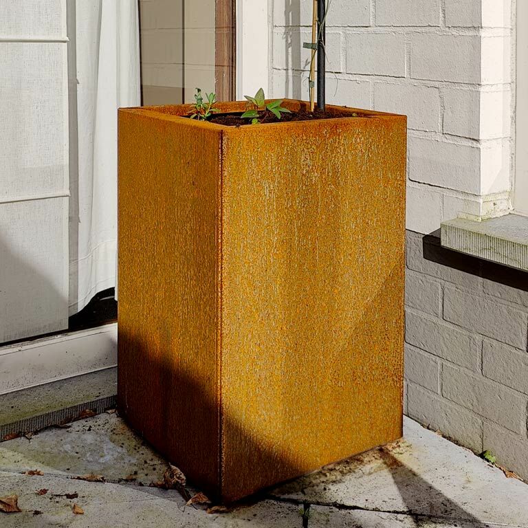 Fioriera in acciaio Corten Texas 30 x 40 cm