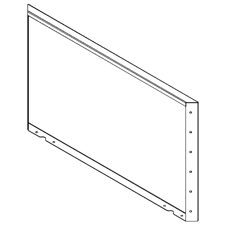 Pannello in acciaio corten 60 x 100 cm