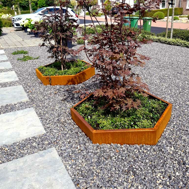 Fioriera in acciaio Corten Denver 120