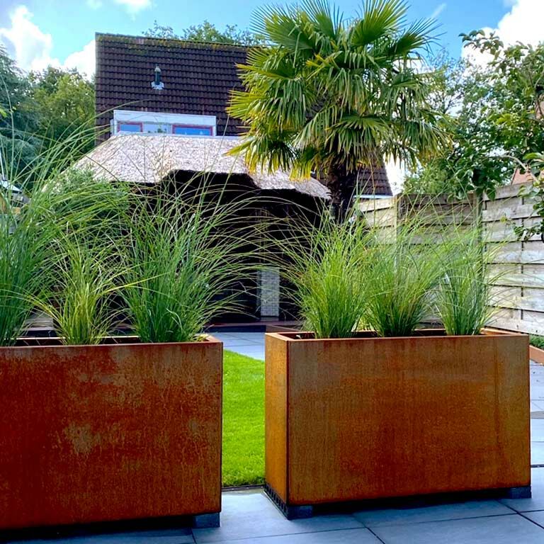 Fioriera in acciaio Corten Texas 40 x 100 cm