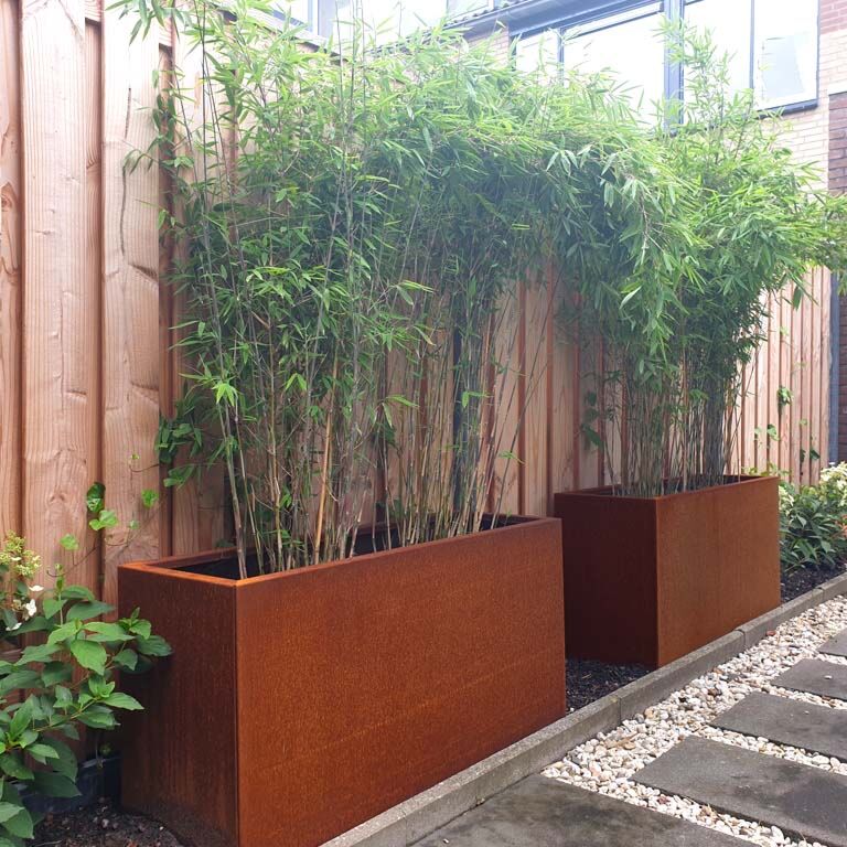 Fioriera in acciaio Corten Texas 40 x 120 cm