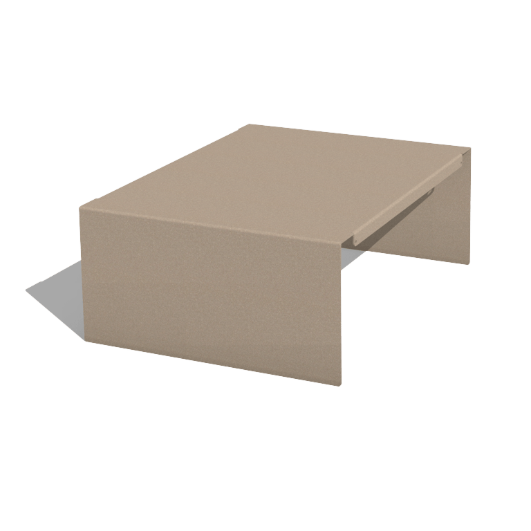 Piattaforma per fioriera in acciaio verniciato a polvere 40 x 51 x 20 cm