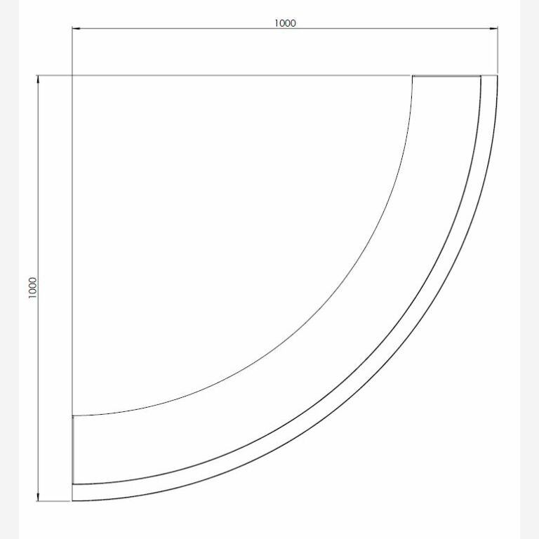 Muro di sostegno in acciaio verniciato a polvere con curva esterna 100 x 100 cm (altezza 30 cm)