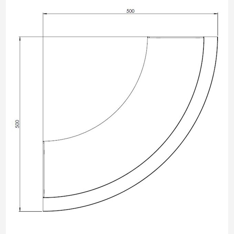 Muro di sostegno in acciaio verniciato a polvere con curva esterna 50 x 50 cm (altezza 30 cm)