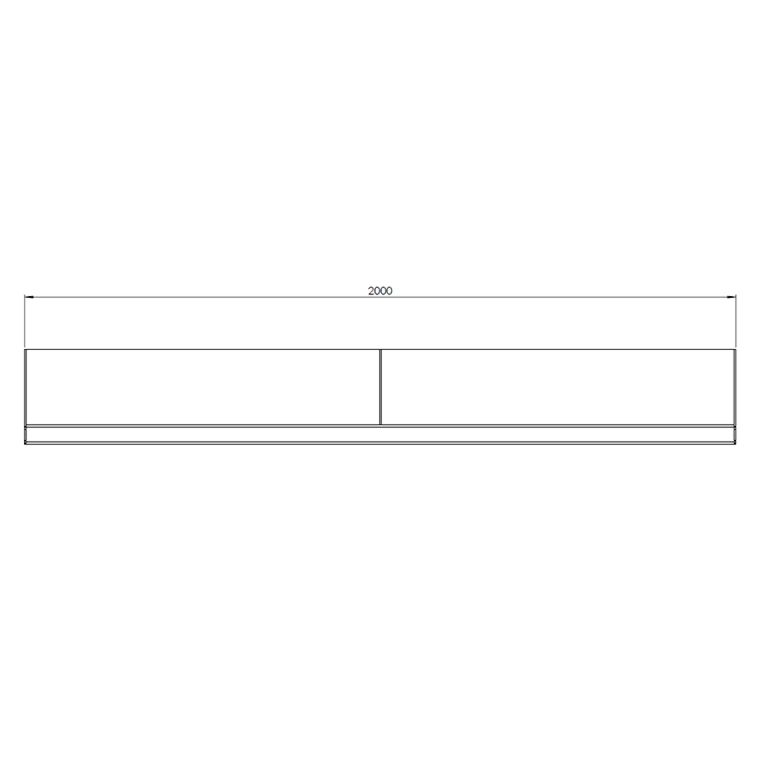 Muro di sostegno diritto in acciaio Corten 200 cm (altezza 40 cm)
