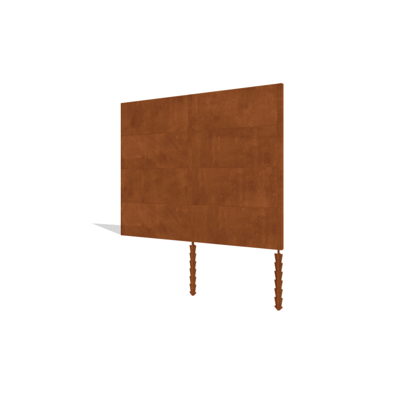 Recinzione in acciaio corten H4 set 252 cm
