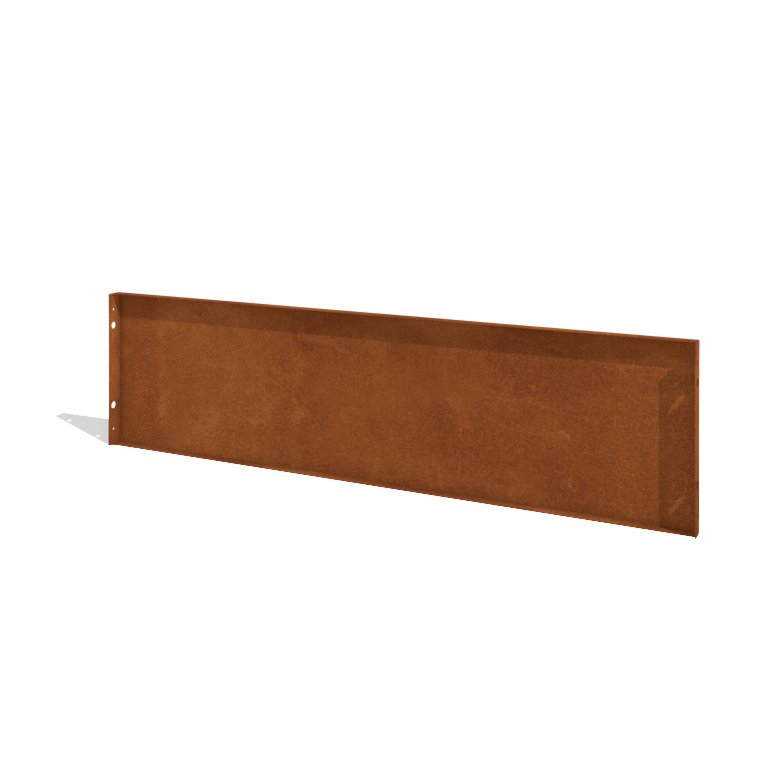 Recinzione in acciaio corten H pannello 180 x 47,5 cm