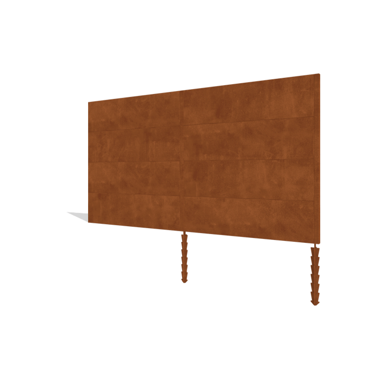 Recinzione in acciaio corten H4 set 372 cm