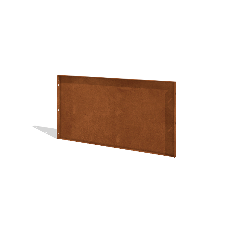 Recinzione in acciaio corten H pannello 120 x 63,3 cm