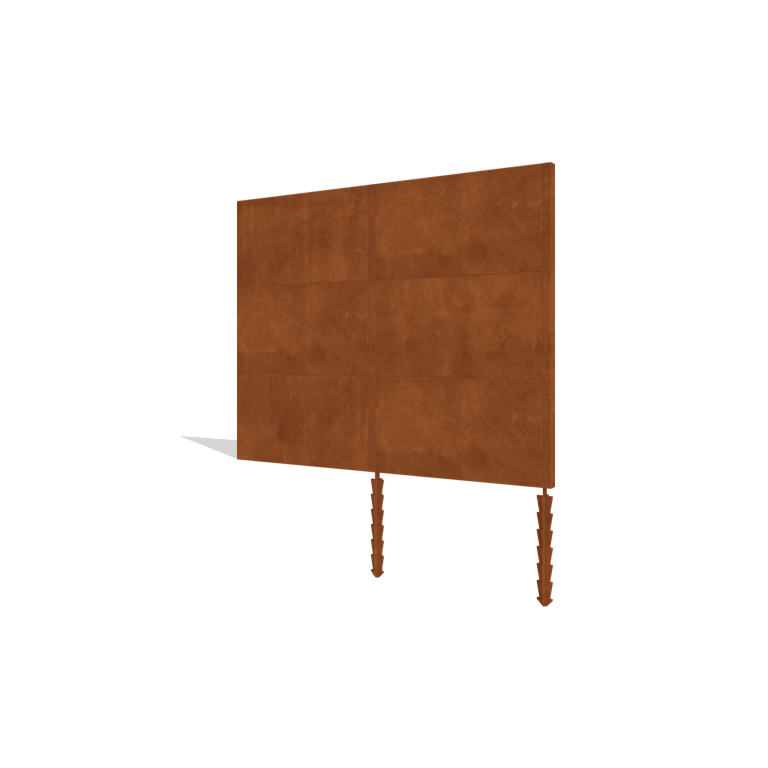 Recinzione in acciaio corten H3 set 252 cm