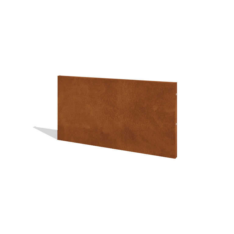 Recinzione in acciaio corten H pannello 120 x 63,3 cm