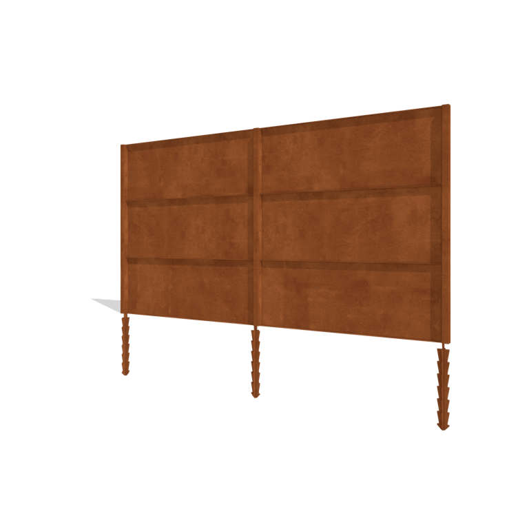 Recinzione in acciaio corten H3 set completo 378 cm
