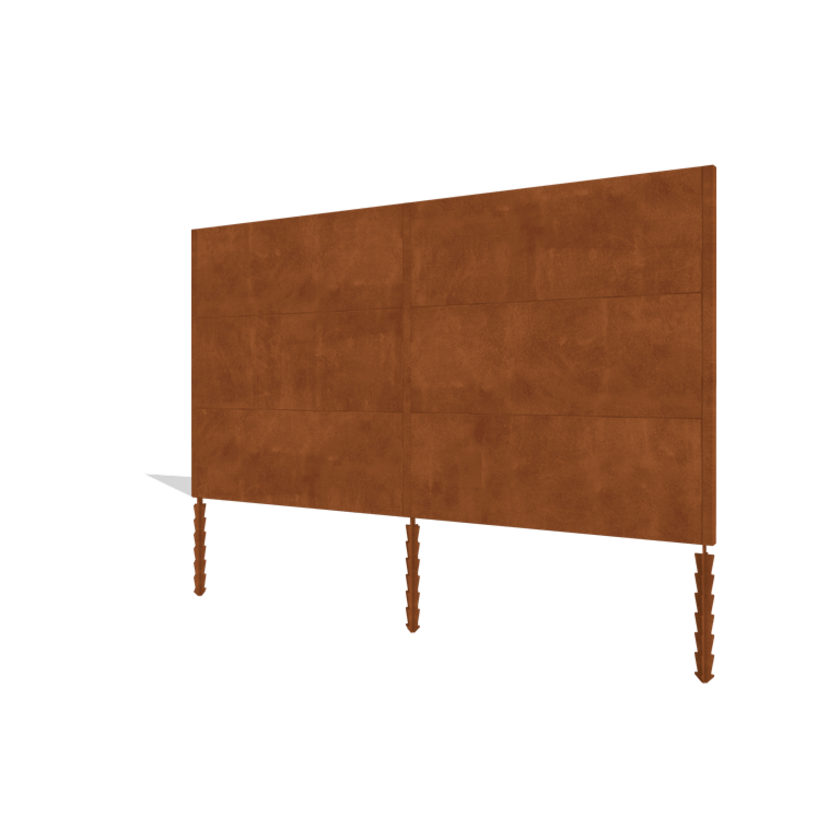 Recinzione in acciaio corten H3 set completo 378 cm