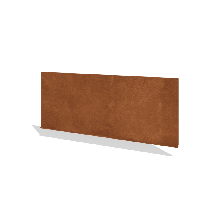 Recinzione decorativa V in acciaio corten 149 x 60 cm