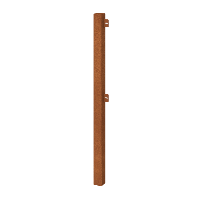 Recinzione decorativa in acciaio corten palo finale