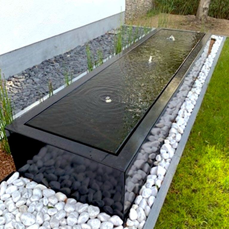 Specchio d'acqua in alluminio 300 x 80 x 40 cm