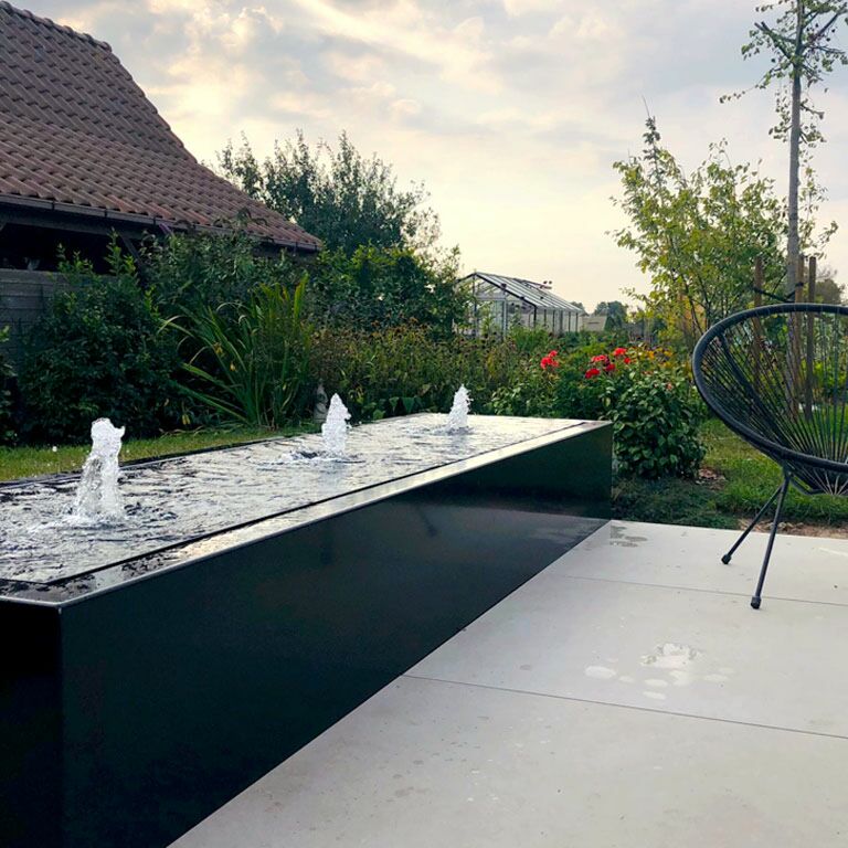 Specchio d'acqua in alluminio 300 x 80 x 40 cm